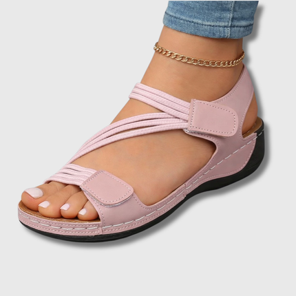 Women's Adjustable Comfort Sandals with Ankle Strap