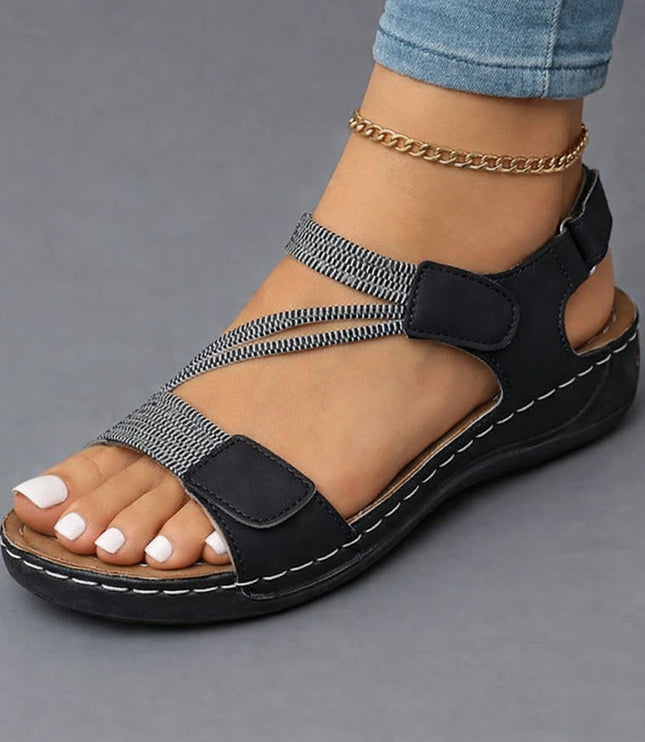Women's Adjustable Comfort Sandals with Ankle Strap