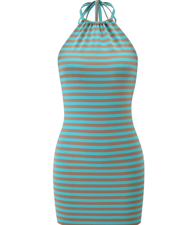 Women's Aqua Satin Ruched Mini Dress Summer Homecoming Party