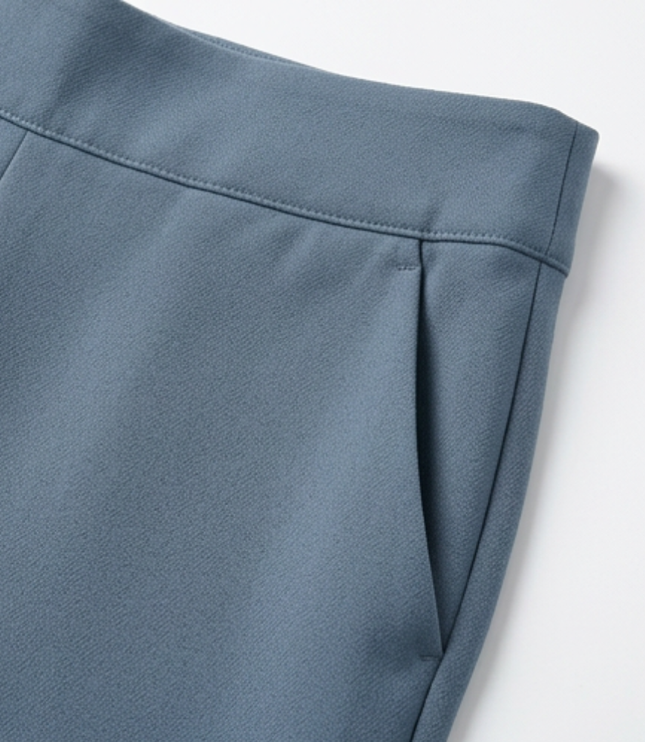 Women's Asymmetric Overlay High-Rise Wide-Leg Dress Pants