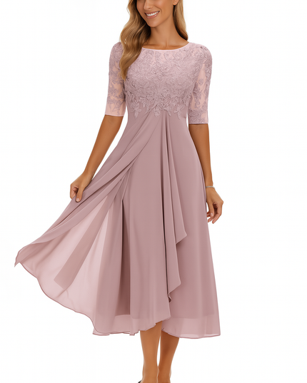 Women's Below-the-Knee Race Day and Wedding Cocktail Party Dress