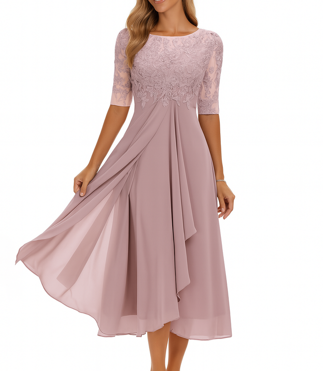 Women's Below-the-Knee Race Day and Wedding Cocktail Party Dress