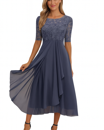 Women's Below-the-Knee Race Day and Wedding Cocktail Party Dress