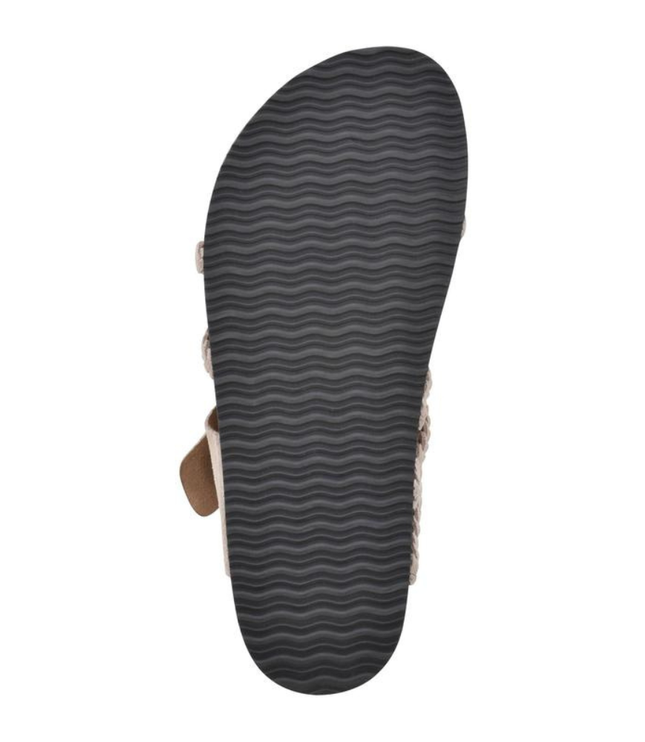 Women's Braided Toe-Loop Sandals with Buckle Strap