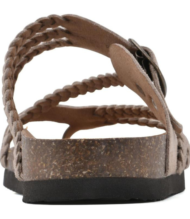 Women's Braided Toe-Loop Sandals with Buckle Strap