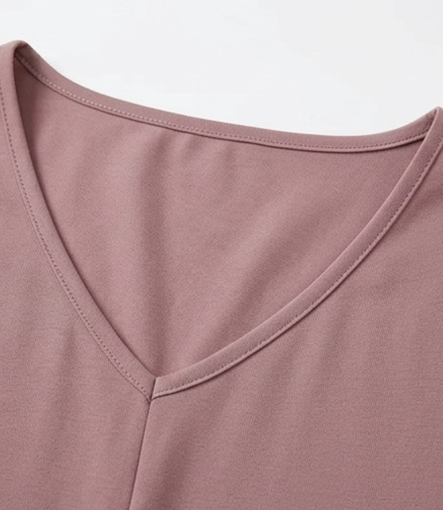 Women's Cap Sleeve Top with Twist Knot Front and V-Neck