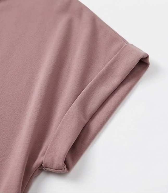 Women's Cap Sleeve Top with Twist Knot Front and V-Neck