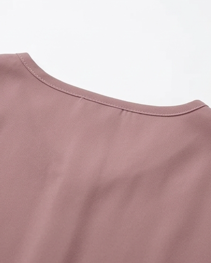 Women's Cap Sleeve Top with Twist Knot Front and V-Neck