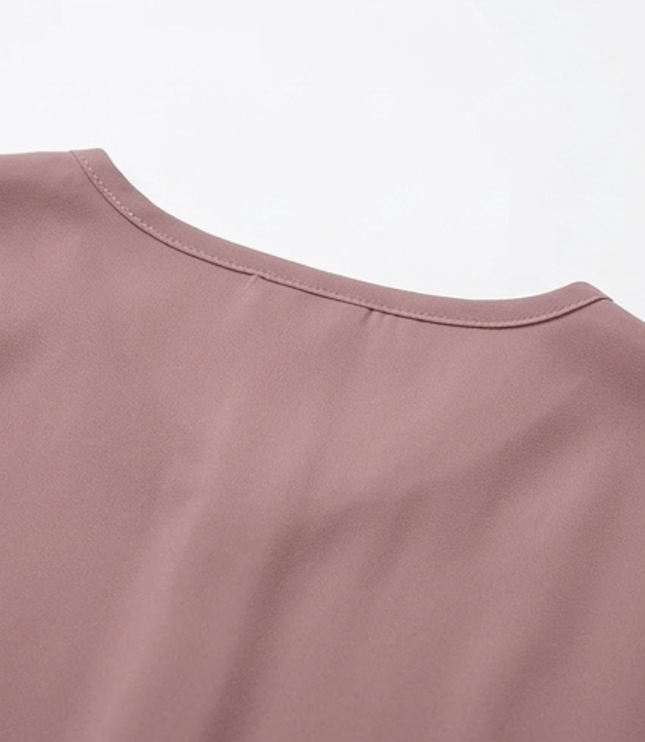 Women's Cap Sleeve Top with Twist Knot Front and V-Neck