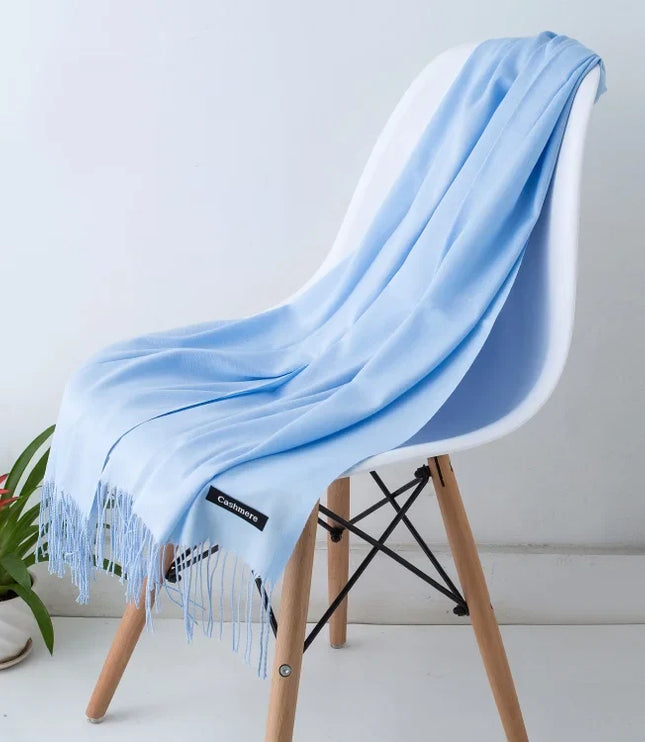 Women's Cashmere-Feel Scarf with Fringed Trim