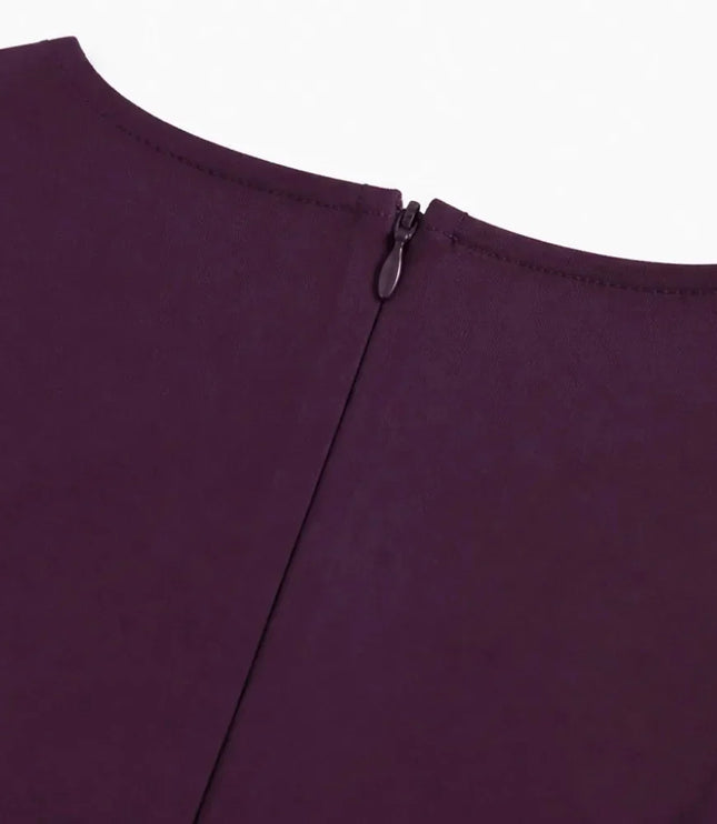 Women's Cocktail Maxi Dress with Square Neck and Cap Sleeves