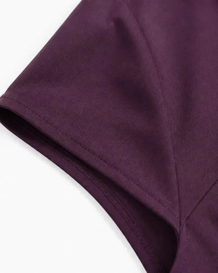 Women's Cocktail Maxi Dress with Square Neck and Cap Sleeves