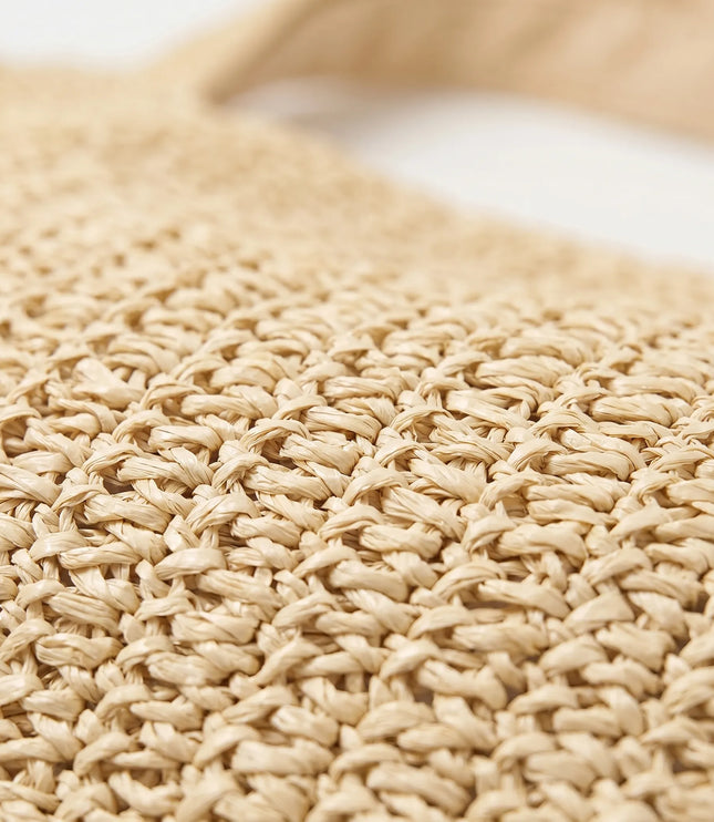 Women's Crochet Woven Beach Tote Bag