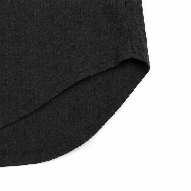Women's Curved-Hem 3/4 Sleeve Draped V-Neck Blouse