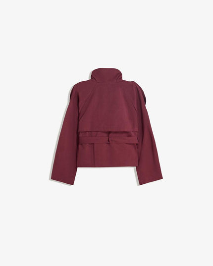 Women's Fall Trench Coat, Cropped and Double Breasted