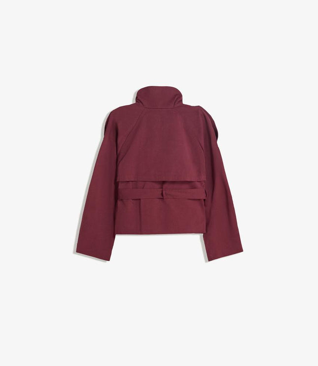 Women's Fall Trench Coat, Cropped and Double Breasted