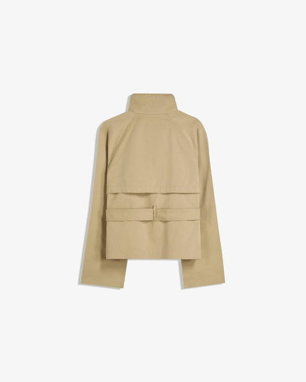 Women's Fall Trench Coat, Cropped and Double Breasted