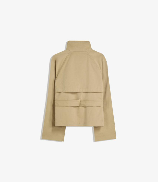 Women's Fall Trench Coat, Cropped and Double Breasted