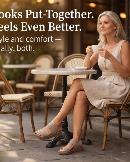 Women's Flat Sandals with Elastic Straps and a Cushioned Sole