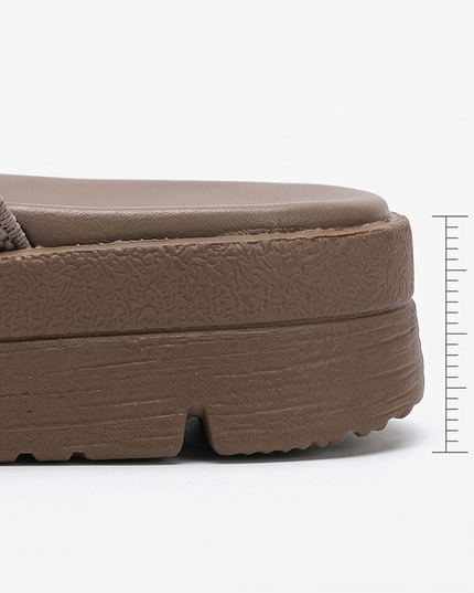 Women's Flat Sandals with Elastic Straps and a Cushioned Sole