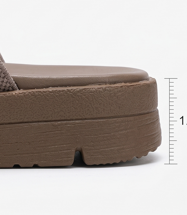 Women's Flat Sandals with Elastic Straps and a Cushioned Sole