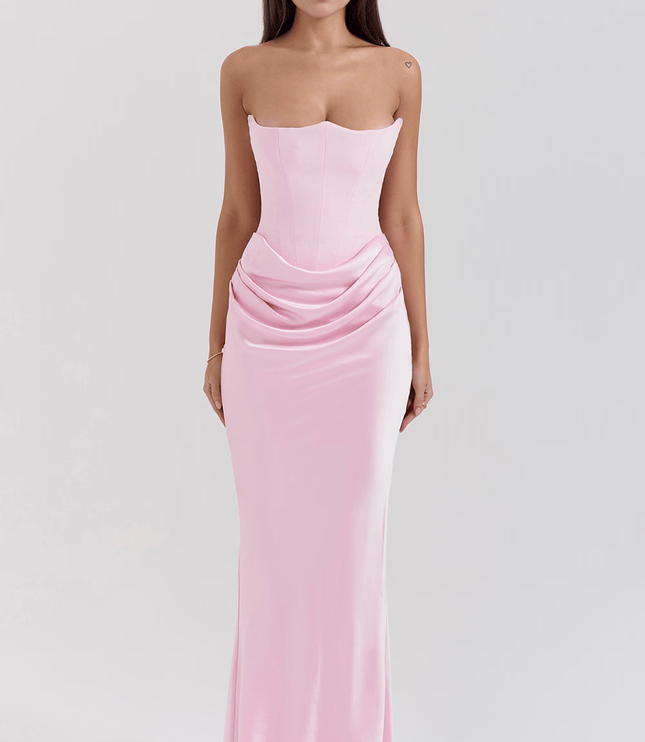 Women's Floral V-Neck Boho Flowy Summer Maxi Dress