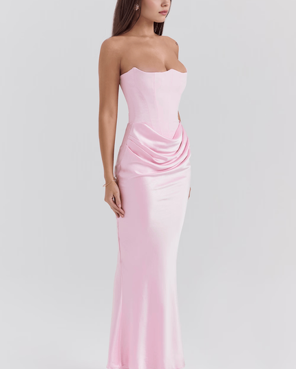 Women's Floral V-Neck Boho Flowy Summer Maxi Dress