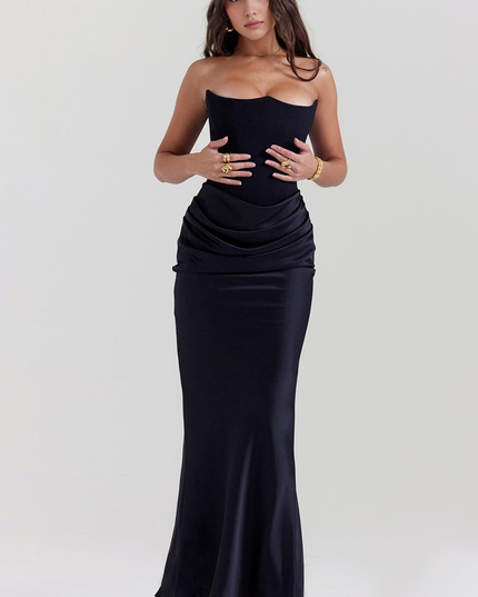 Women's Floral V-Neck Boho Flowy Summer Maxi Dress
