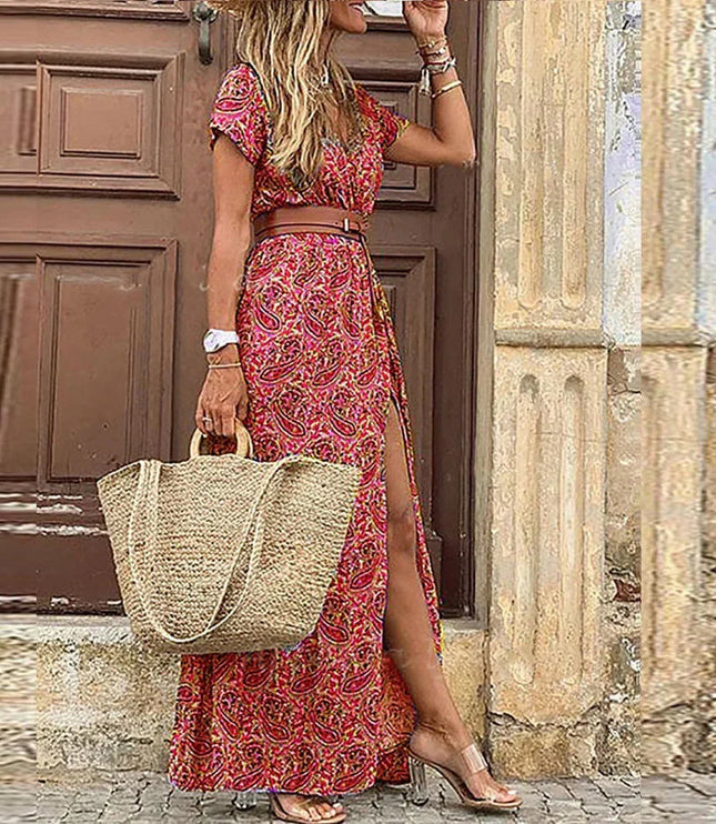 Women's Flowing Maxi Beach Dress in an Airy Boho Cut