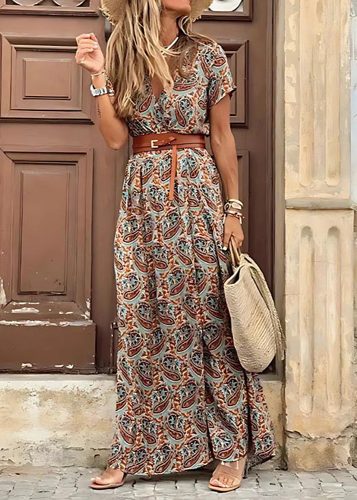 Women's Flowing Maxi Beach Dress in an Airy Boho Cut