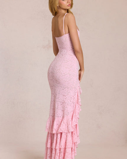 Women's Flowy V-Neck Summer Wedding Guest Maxi Dress, Elegant