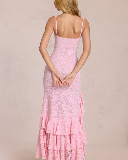 Women's Flowy V-Neck Summer Wedding Guest Maxi Dress, Elegant