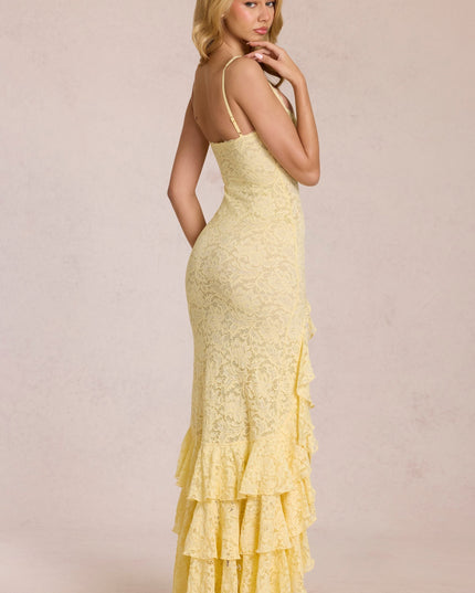 Women's Flowy V-Neck Summer Wedding Guest Maxi Dress, Elegant