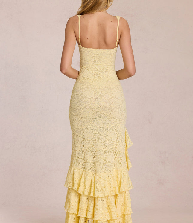 Women's Flowy V-Neck Summer Wedding Guest Maxi Dress, Elegant