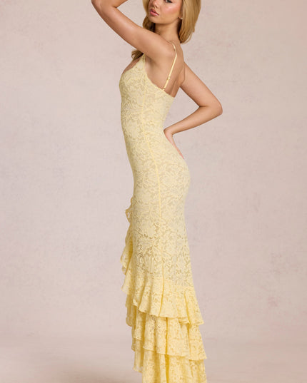 Women's Flowy V-Neck Summer Wedding Guest Maxi Dress, Elegant