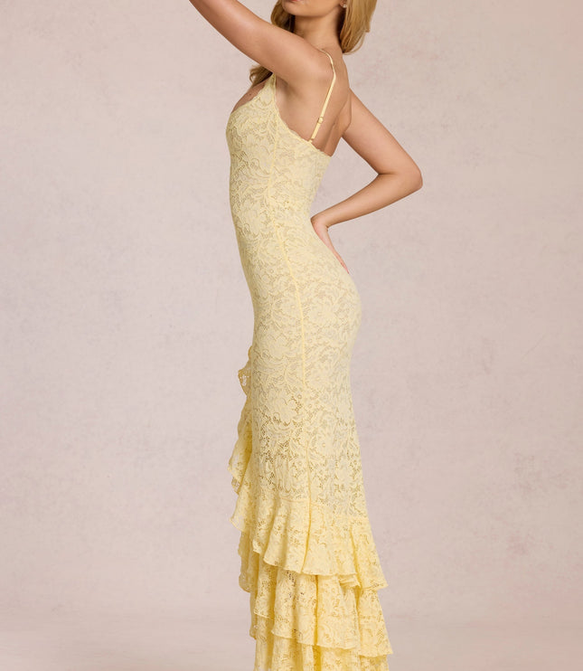 Women's Flowy V-Neck Summer Wedding Guest Maxi Dress, Elegant