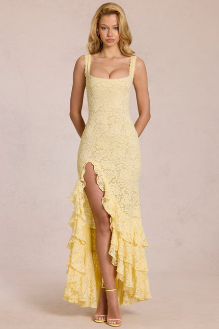 Women's Flowy V-Neck Summer Wedding Guest Maxi Dress, Elegant