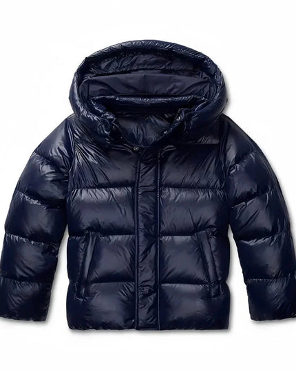 Women's Glossy Hooded Puffer Jacket
