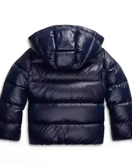 Women's Glossy Hooded Puffer Jacket
