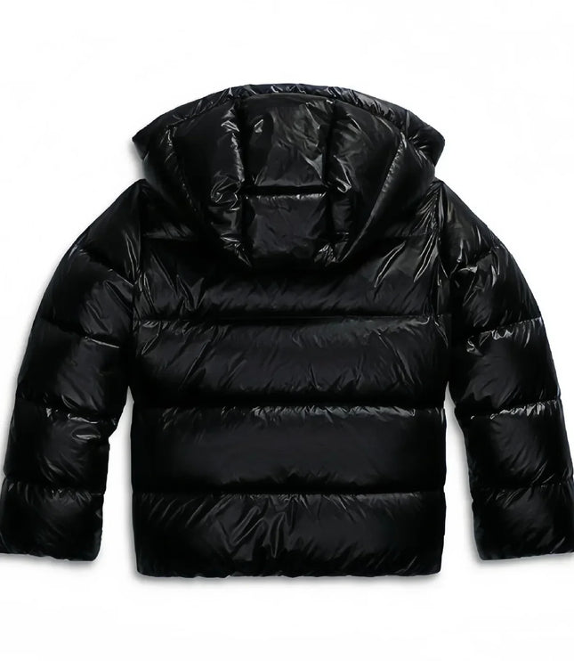 Women's Glossy Hooded Puffer Jacket