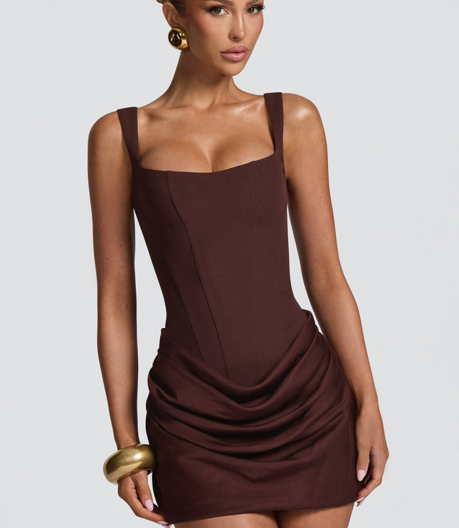 Women's Homecoming Satin Ruched Mini Party Dress
