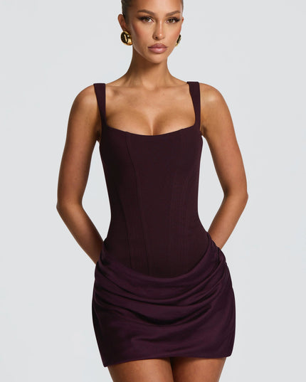 Women's Homecoming Satin Ruched Mini Party Dress