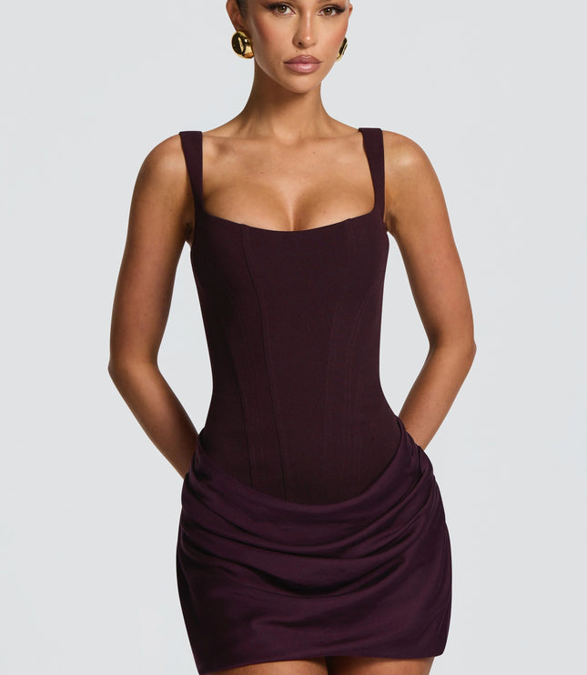 Women's Homecoming Satin Ruched Mini Party Dress
