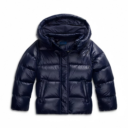 Women's Hooded Winter Jacket with Zip Pockets