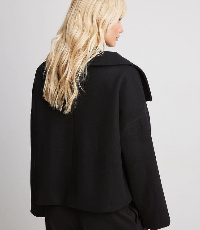 Women's Jacket for Layering, Structured and Double Breasted
