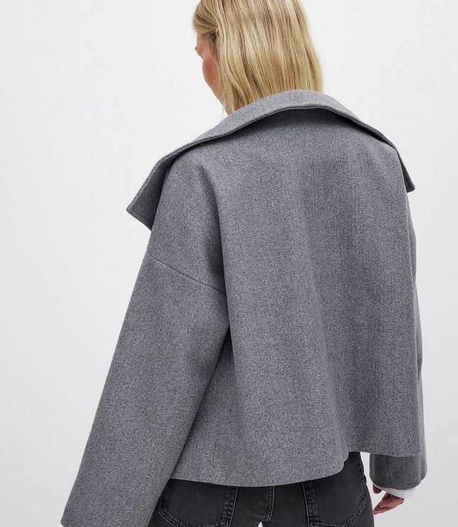 Women's Jacket for Layering, Structured and Double Breasted