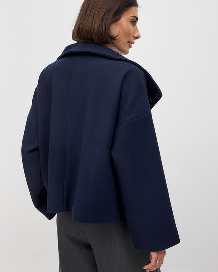 Women's Jacket for Layering, Structured and Double Breasted