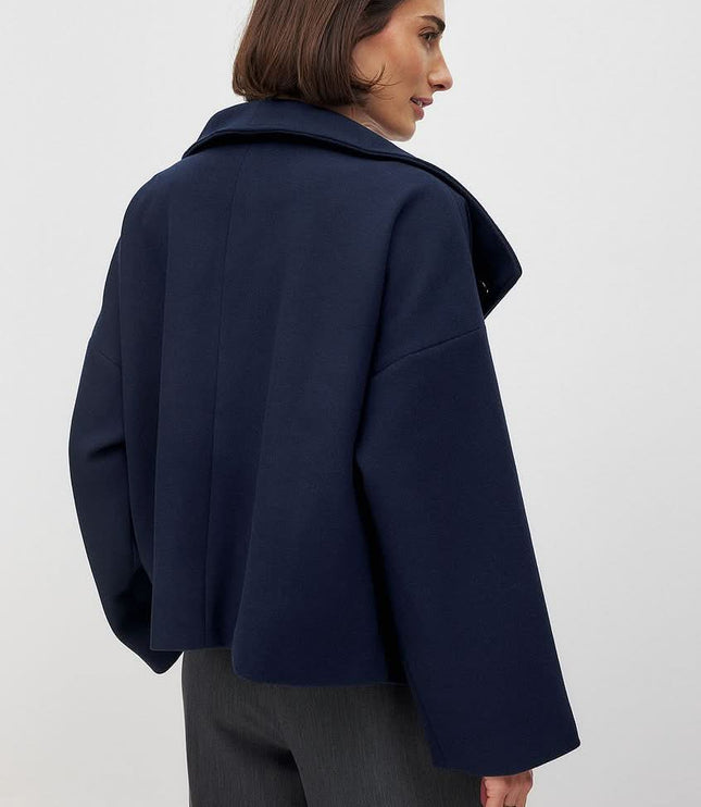 Women's Jacket for Layering, Structured and Double Breasted