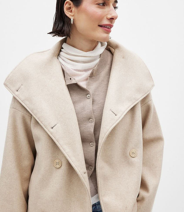 Women's Jacket for Layering, Structured and Double Breasted