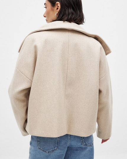Women's Jacket for Layering, Structured and Double Breasted
